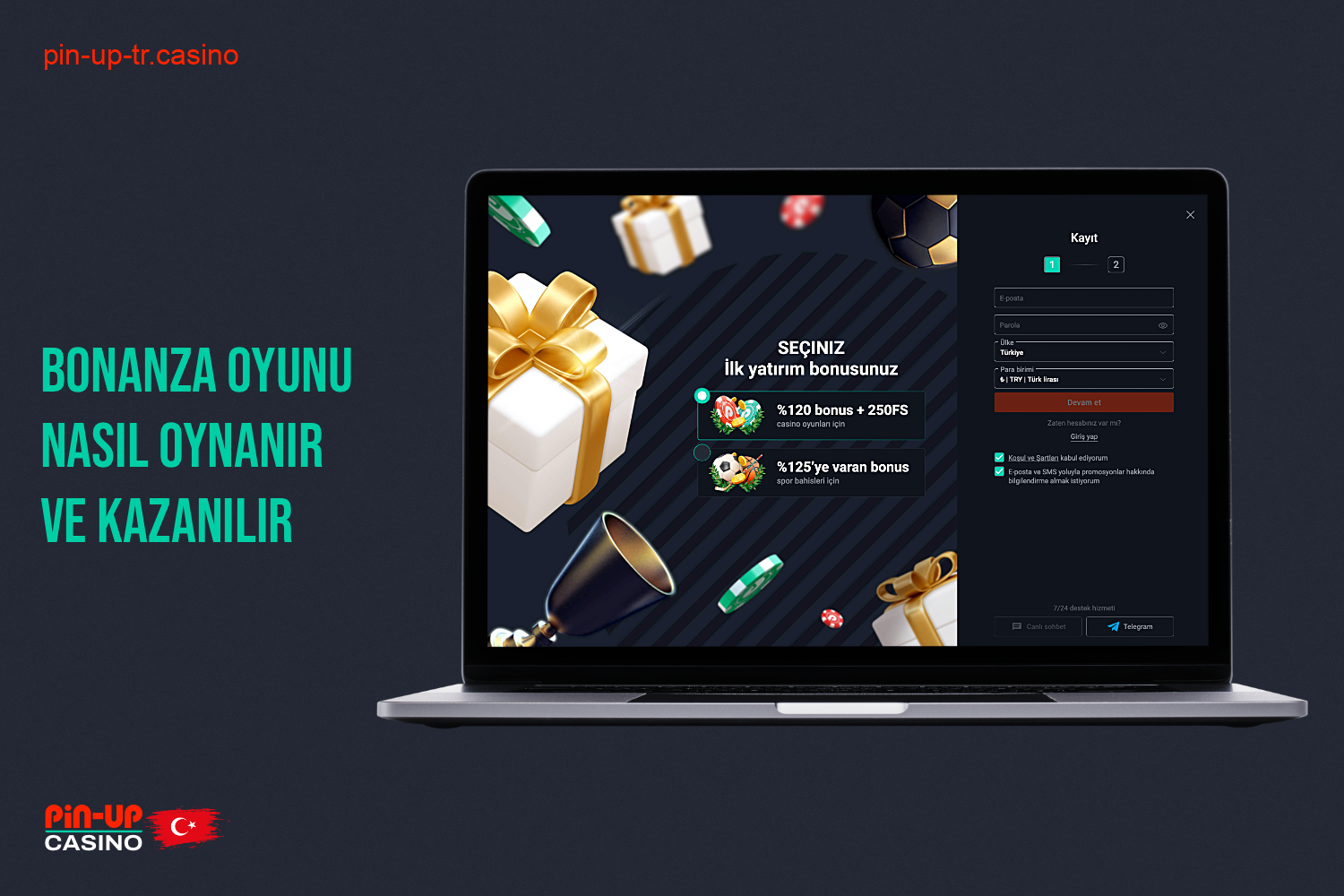 Pin Up Casino'da Sweet Bonanza oynamaya başlamak için - birkaç basit koşulu yerine getirmeniz gerekir