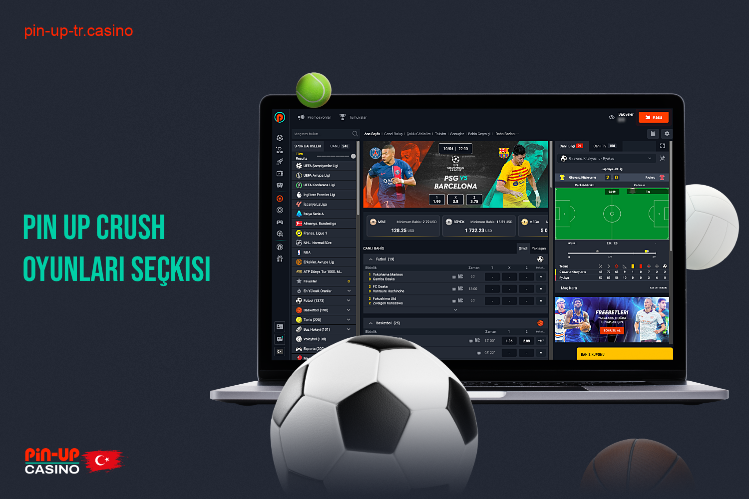 Pin Up Bet Türkiye'de güvenilir bir online spor bahis sitesidir